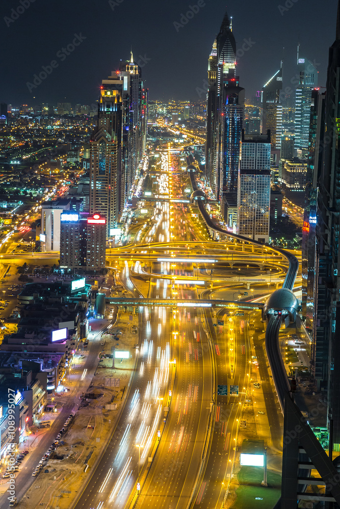 Aerial view of Dubai