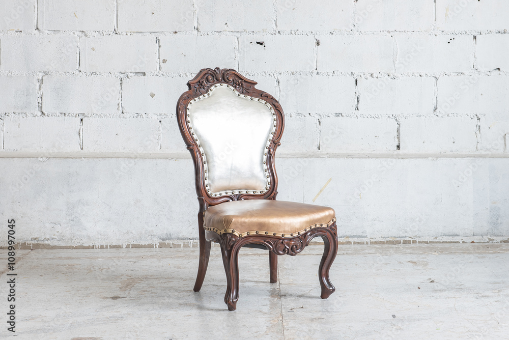 classic chair style in vintage room