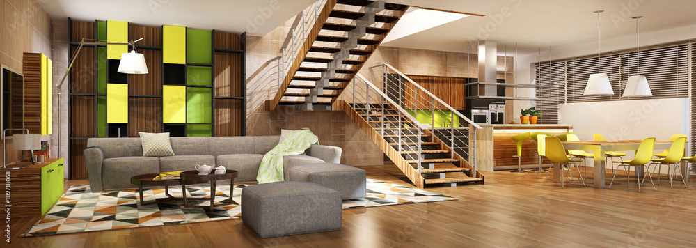 Modern house interior