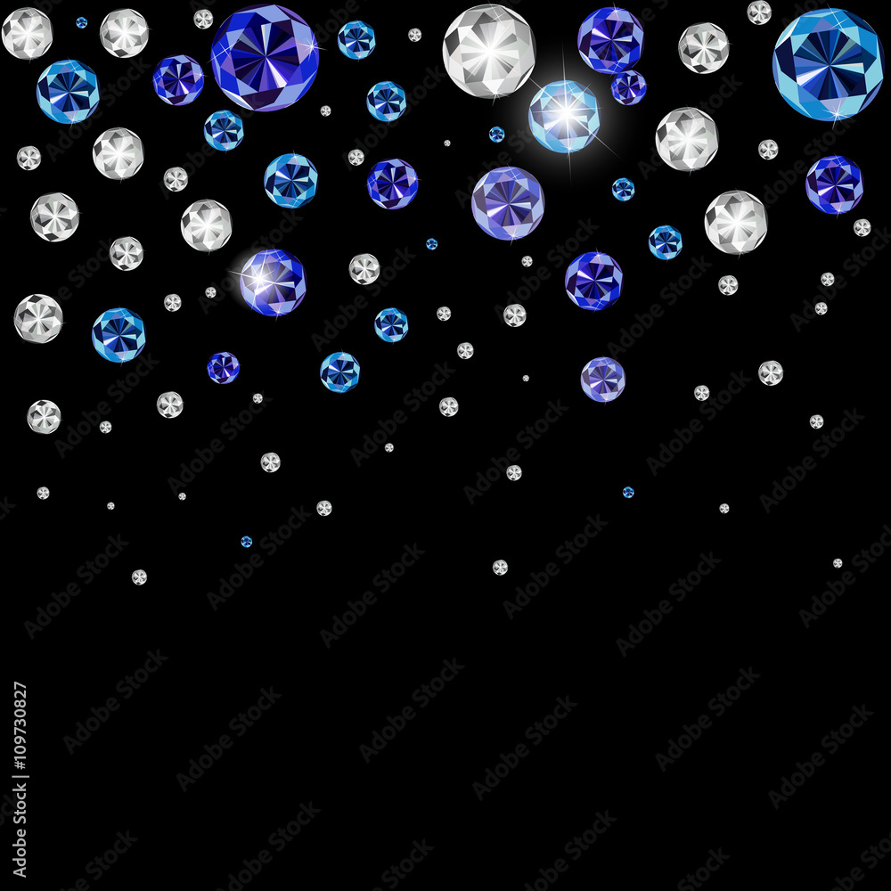 Abstract Luxury Black Diamond Background Vector Illustration