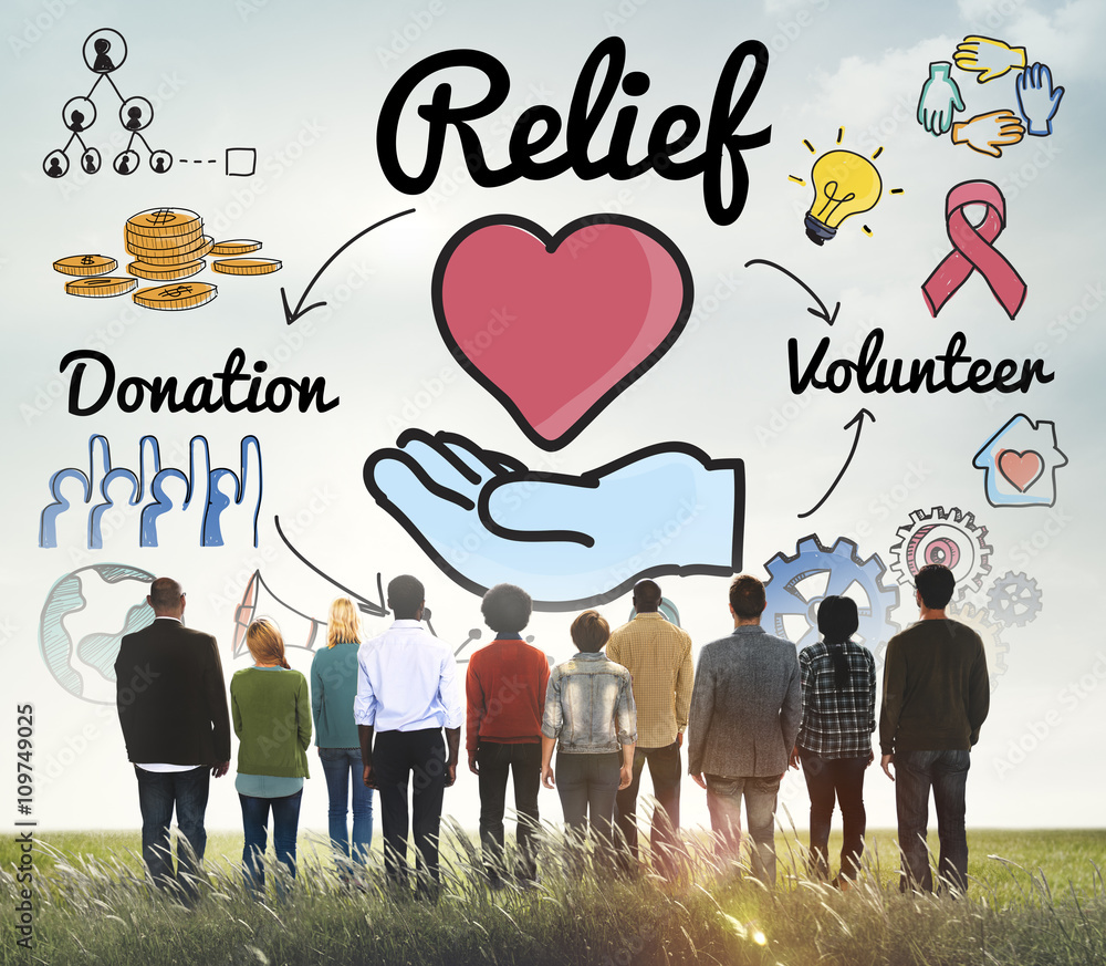 Relief Relaxation Charity Assistance Support Giving Concept