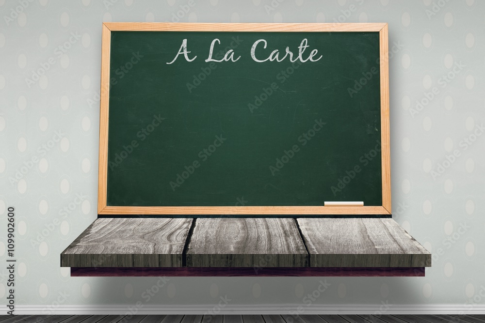 Composite image of a la carte message 