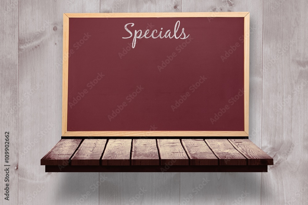 Composite image of specials message 