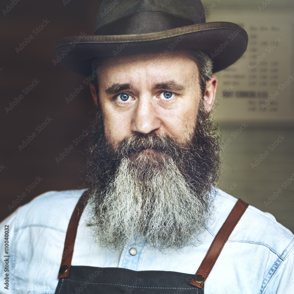 Hipster Senior Man Hipster Trendy Concept