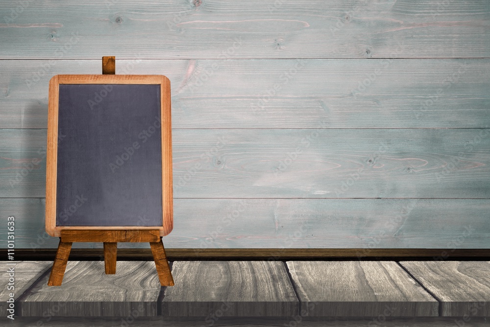 Composite image of image of a blackboard