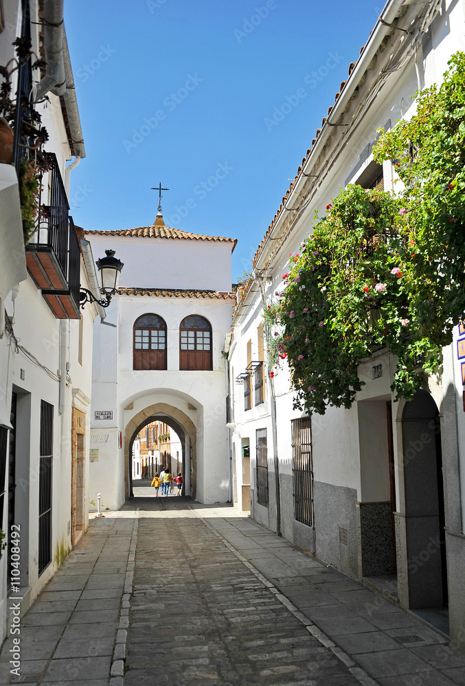 Puerta de Jerez en Zafra, provincia de Badajoz, Extremadura, España