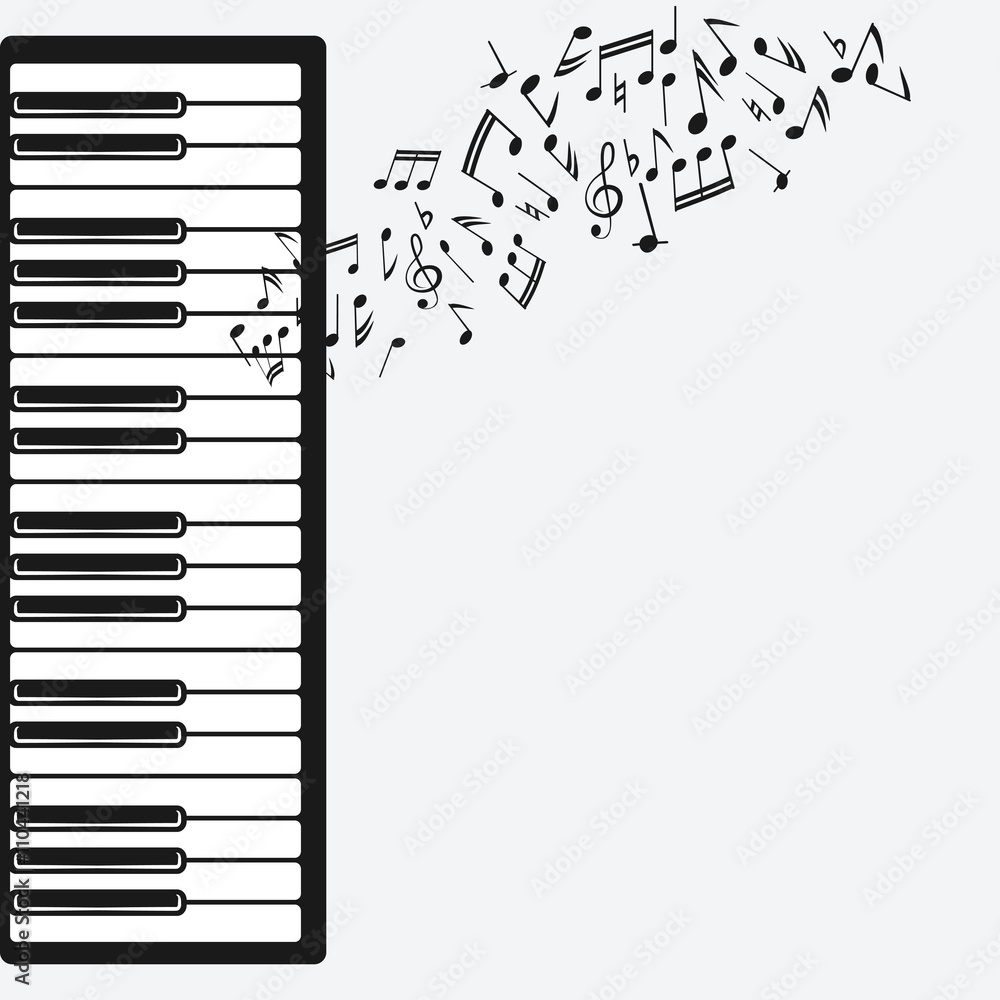 music background with piano