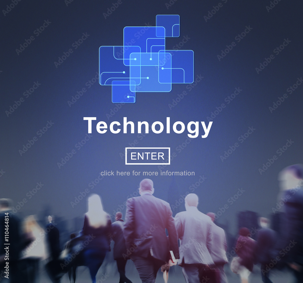 Technology Innovation Digital Evolution Homepage Concept