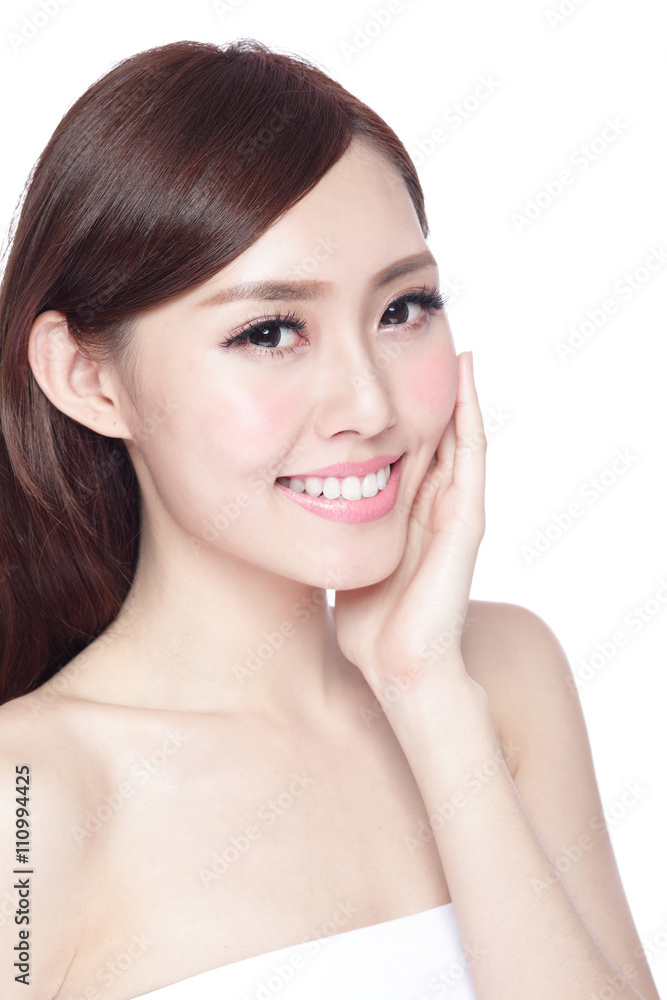 Beauty woman with charming smile