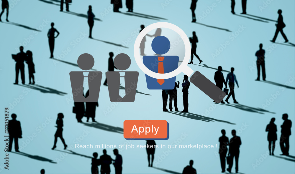 Recruitment Hiring Employment Job Seekers Concept