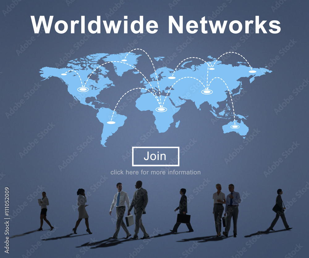 Worldwide Networks Global International Unity Concept