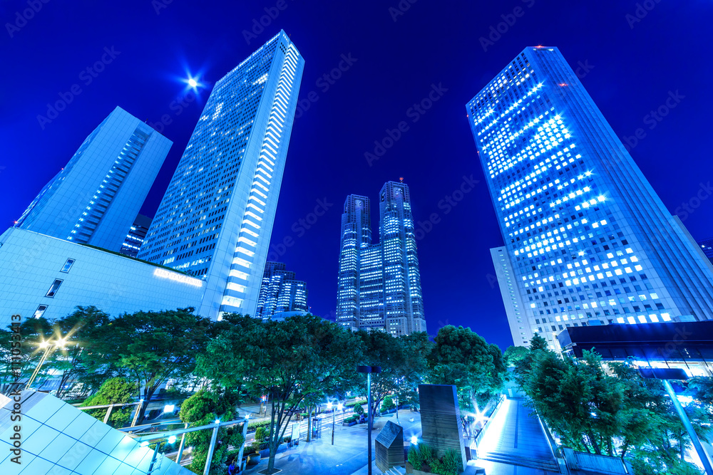 新宿高層ビルの夜景