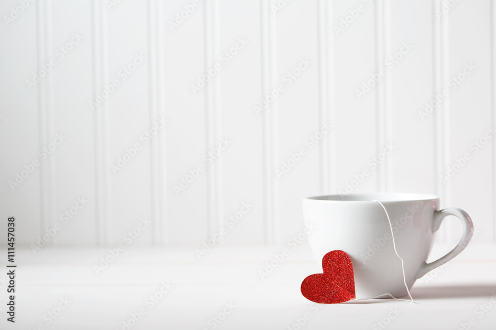 Coffee cup with small heart