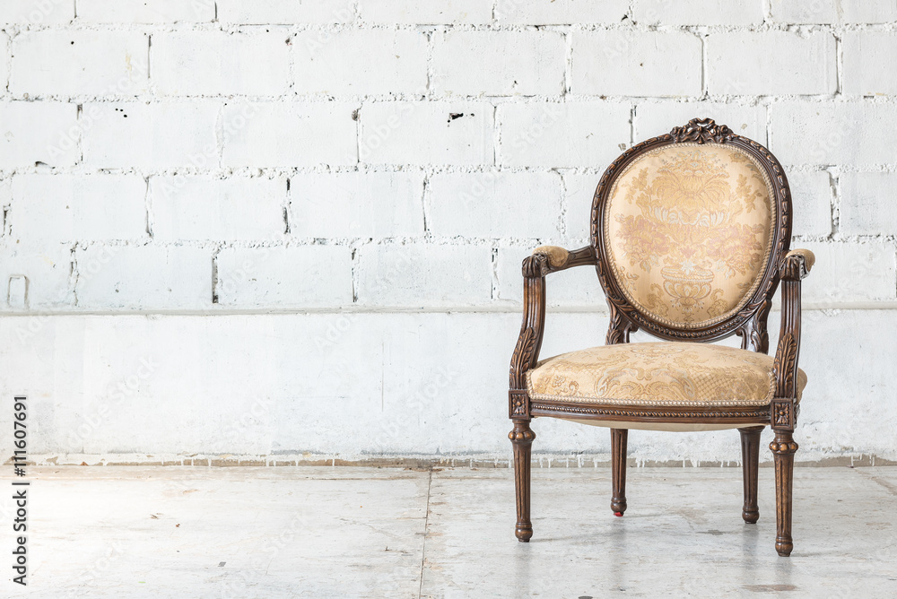 classic chair style in vintage room