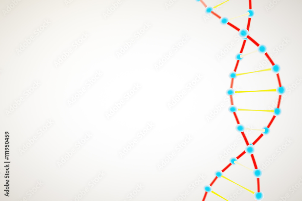 DNA on light background