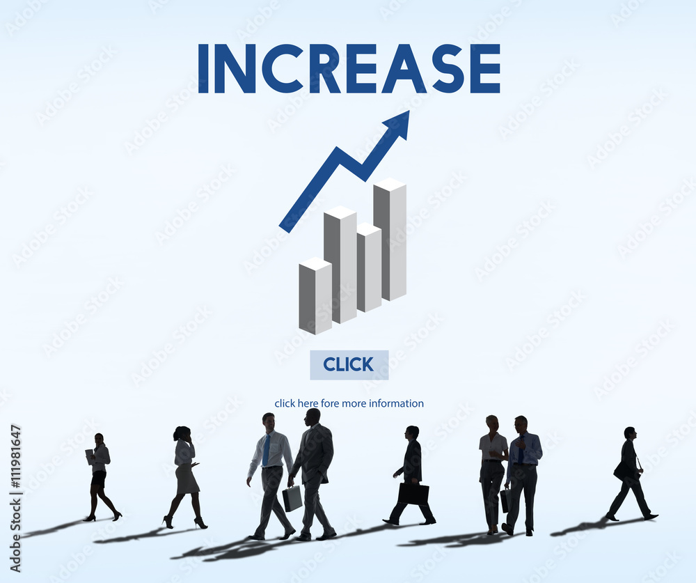 Increase Growth Rise Elevation Enlarge Expansion Concept