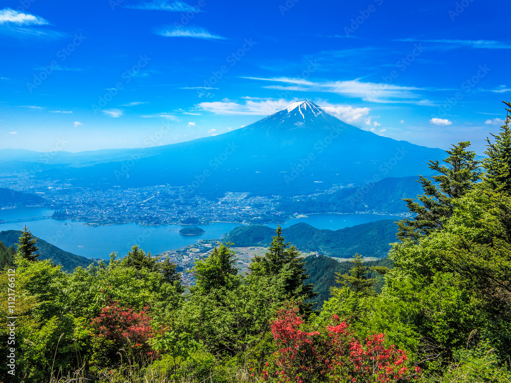 富士山と河口湖