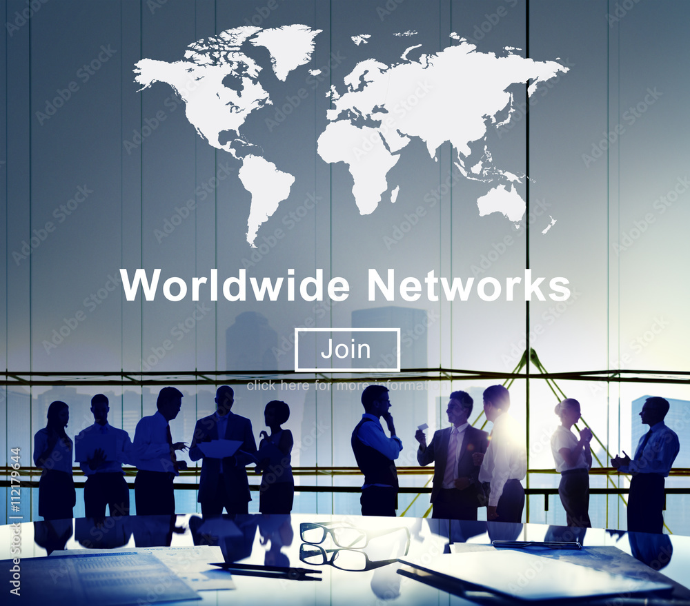 Worldwide Networks Global International Unity Concept