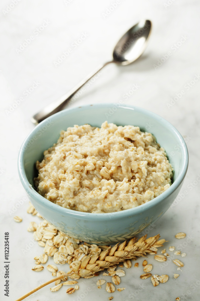 Bowl of oatmeal porridge