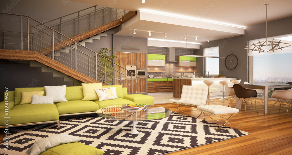 Modern house interior