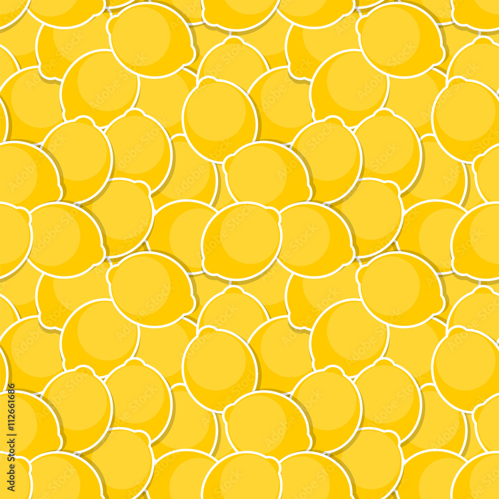 Seamless Pattern Background from Lemon