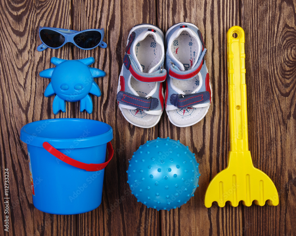 Summer accessories of boy