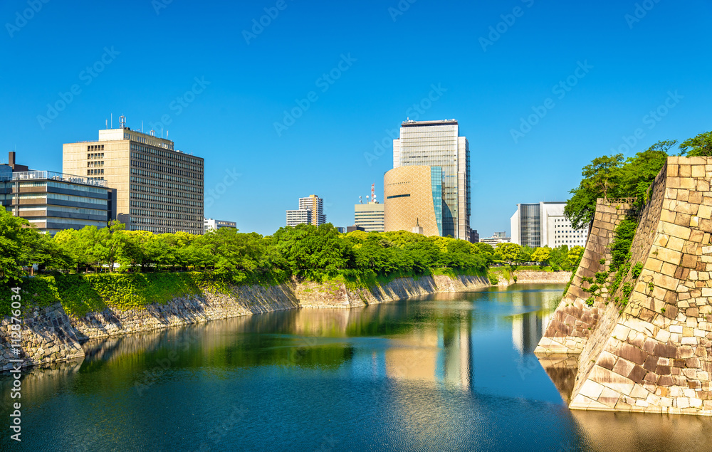 日本大阪城堡护城河