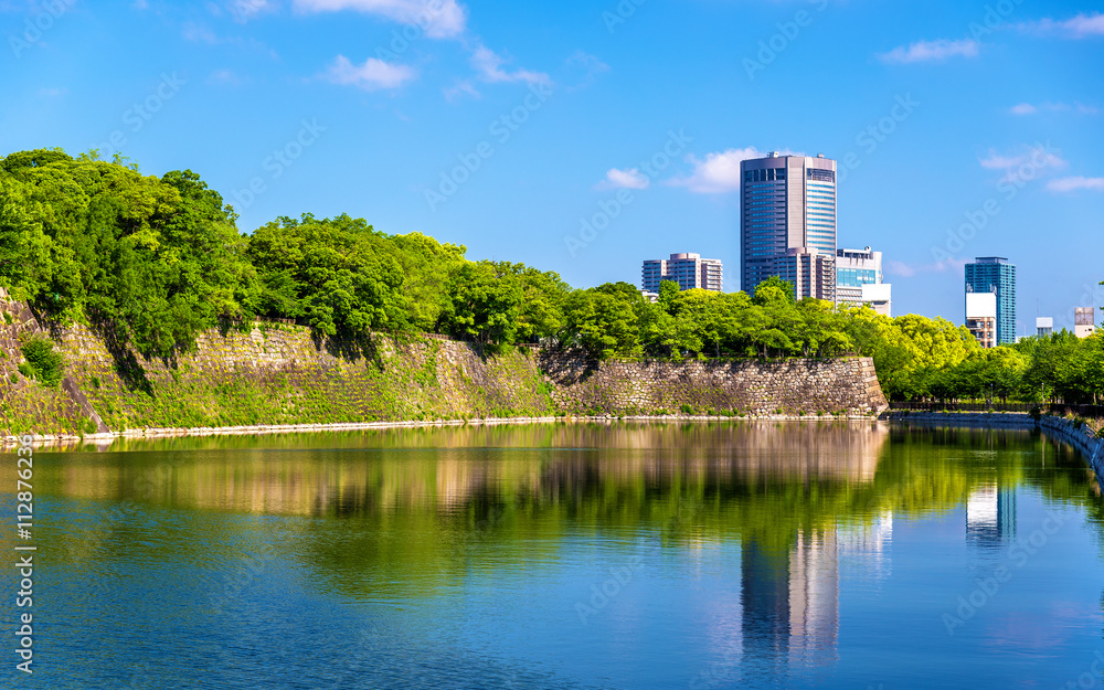 日本大阪城堡护城河