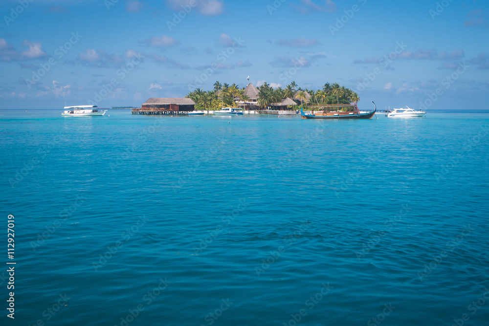 Beautiful island in maldives