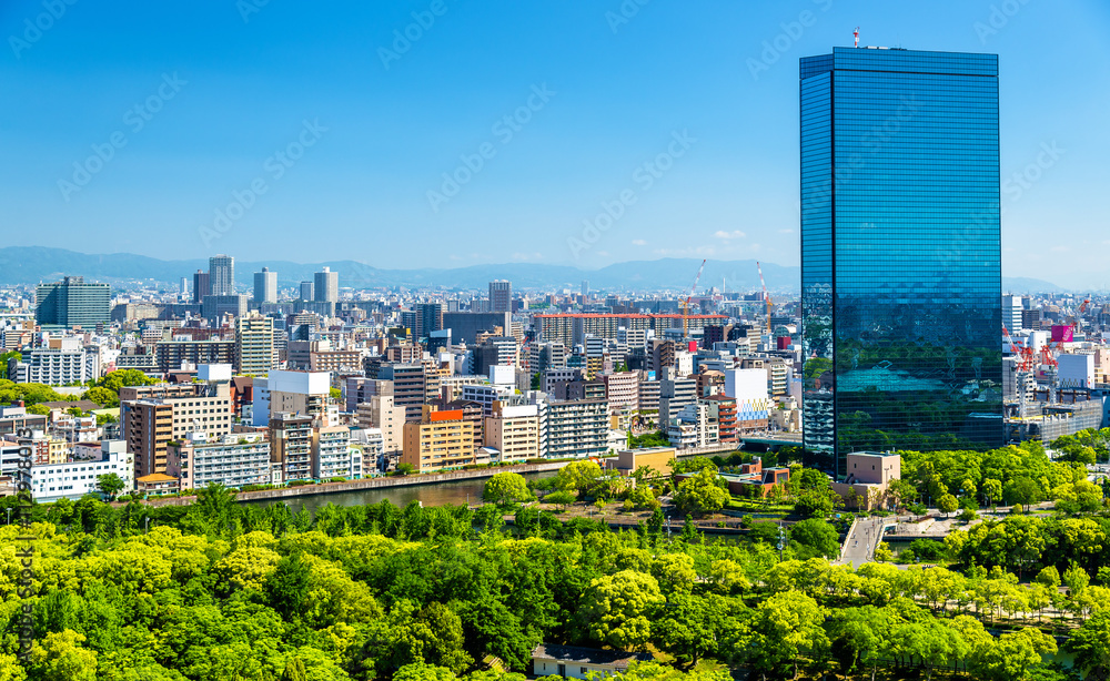 日本大阪市的天际线