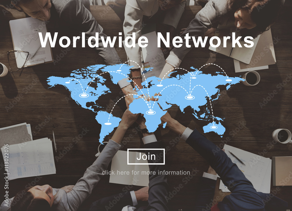 Worldwide Networks Global International Unity Concept