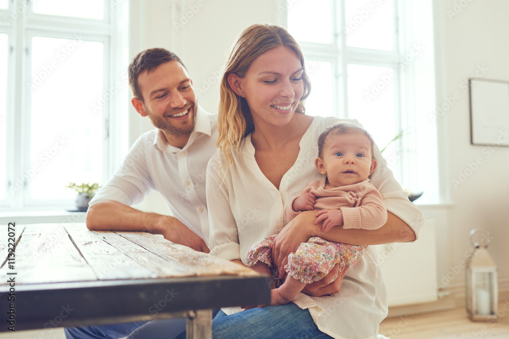 Family blessed with an adorable baby girl