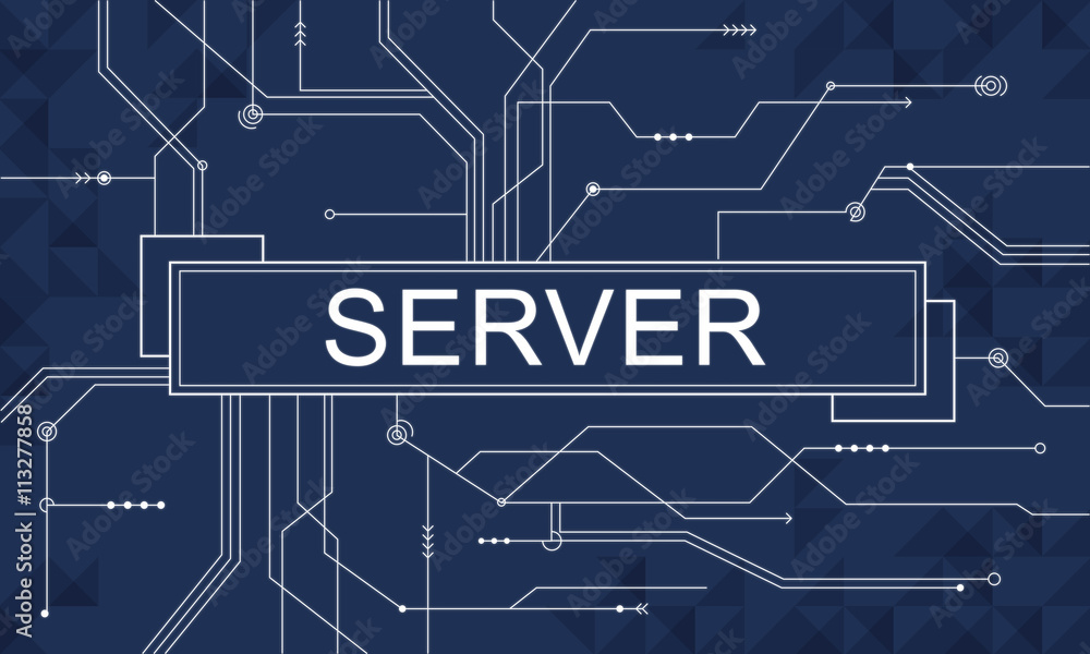 Server Online Technology Storage Software Concept