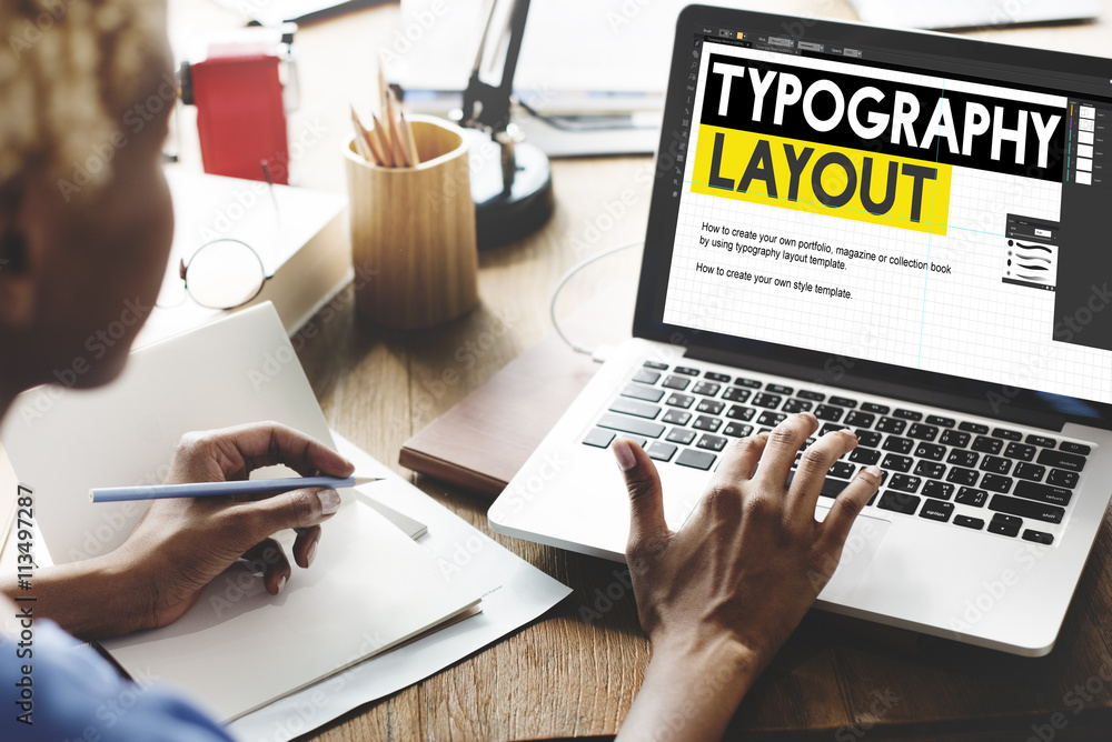 Typography Layout Responsive Design Creative Concept