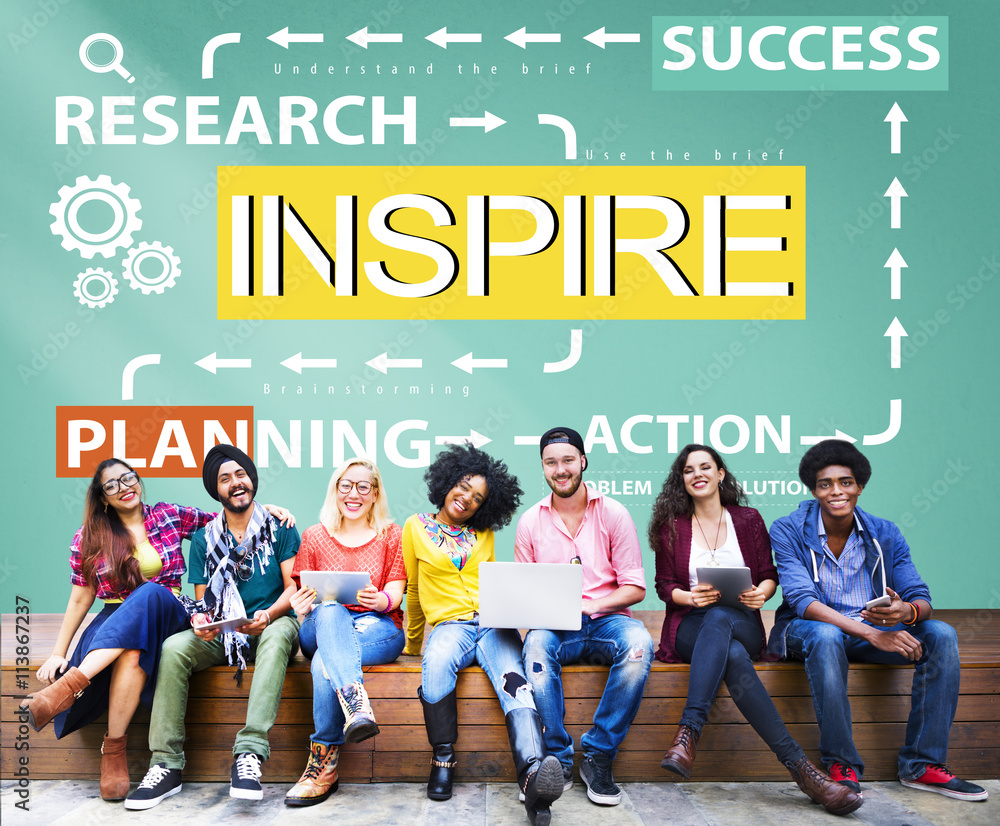 Inspire Research Planning Action Success Concept