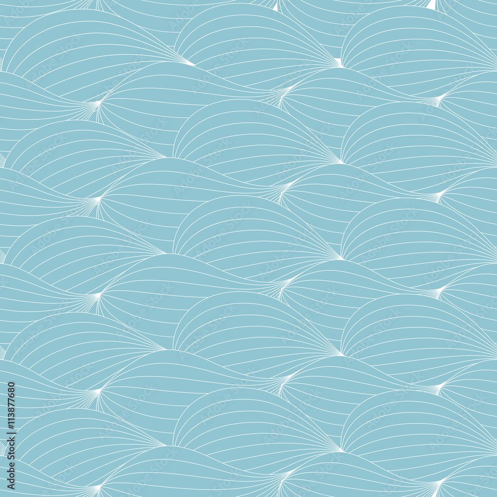 Abstract Wave Seamless Pattern Background. Vector Illustration