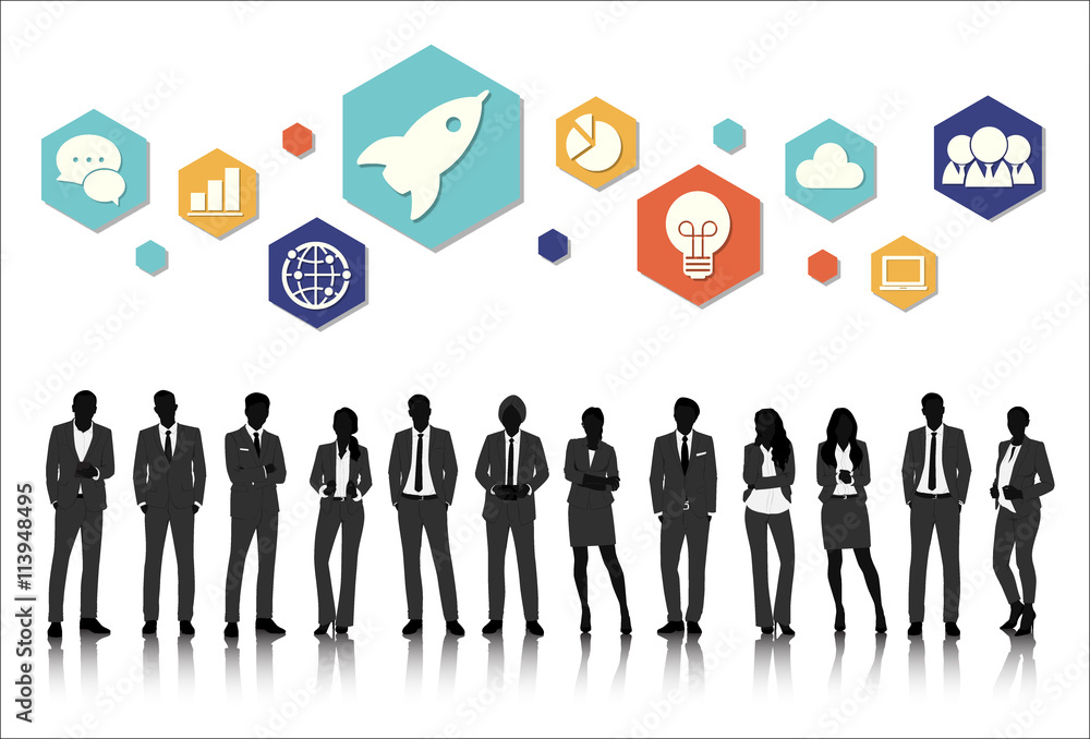 Vector UI Illustration Business People Concept