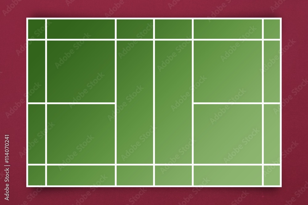 Composite image of tennis field plan 