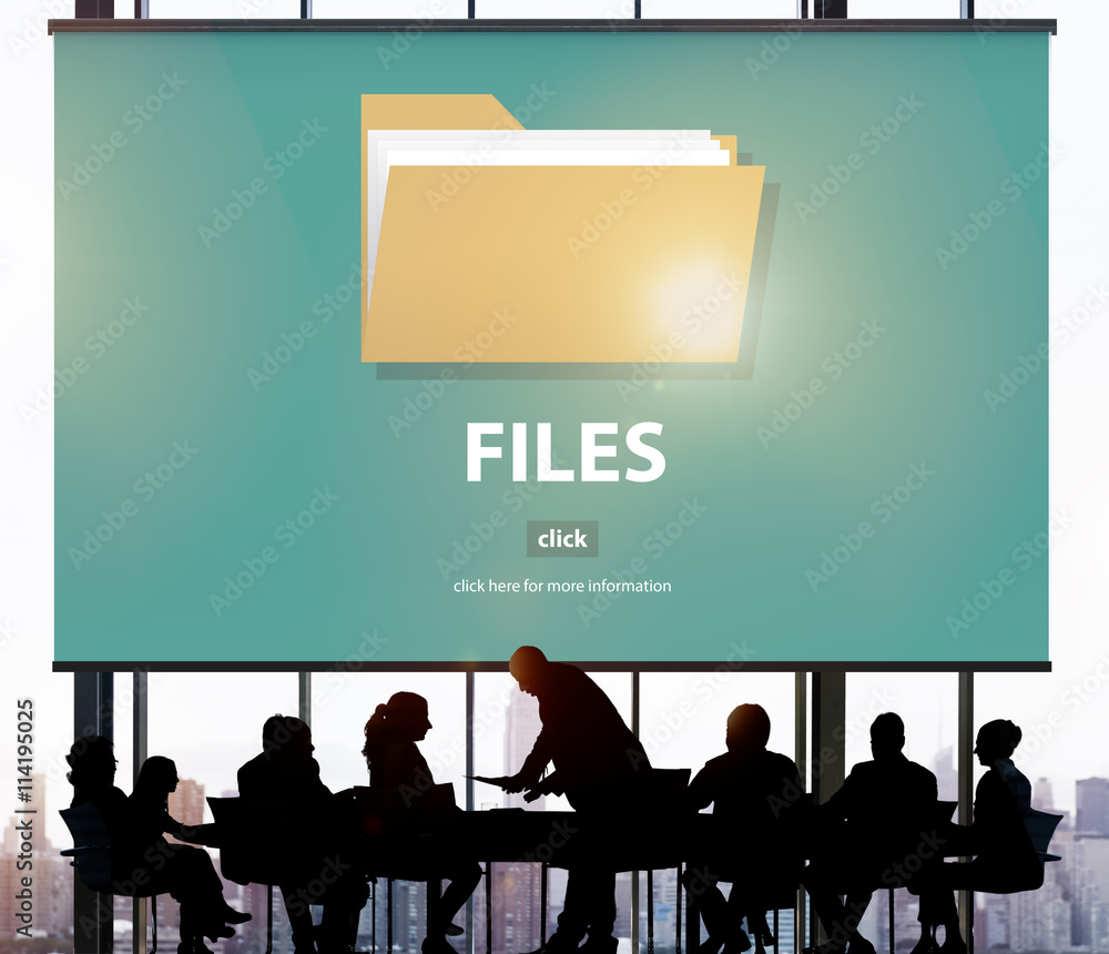 Files Folder Data Document Storage Concept