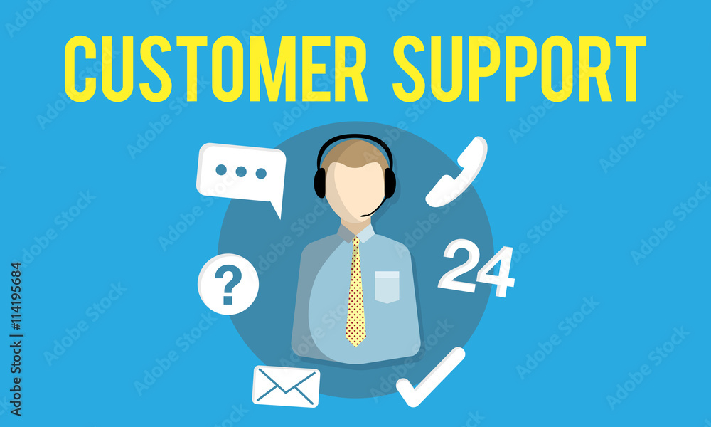 Customer Support Contact Center Advice Concept