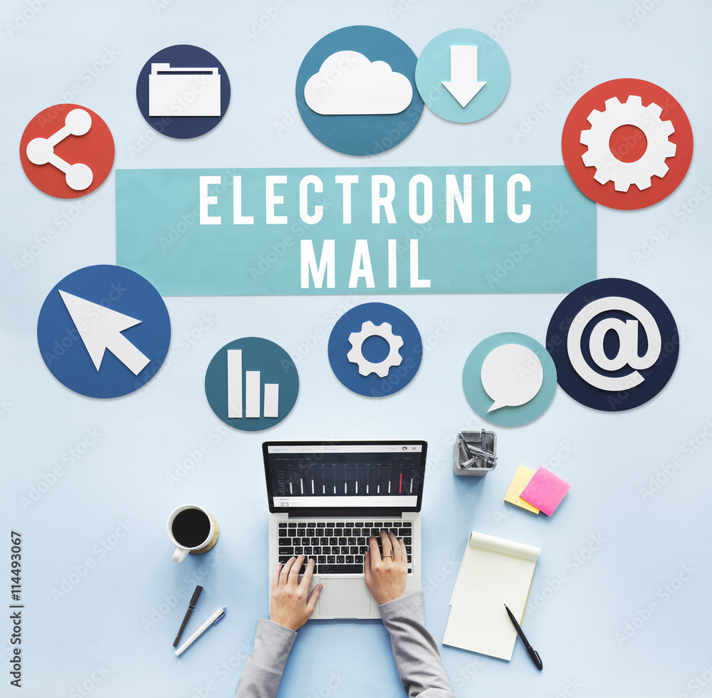 Electronic Mail Online Connection Messaging Concept