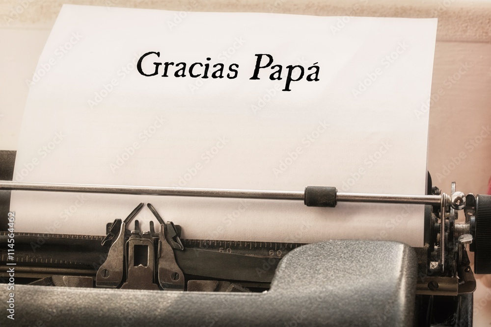 gracias papa一词的合成图像