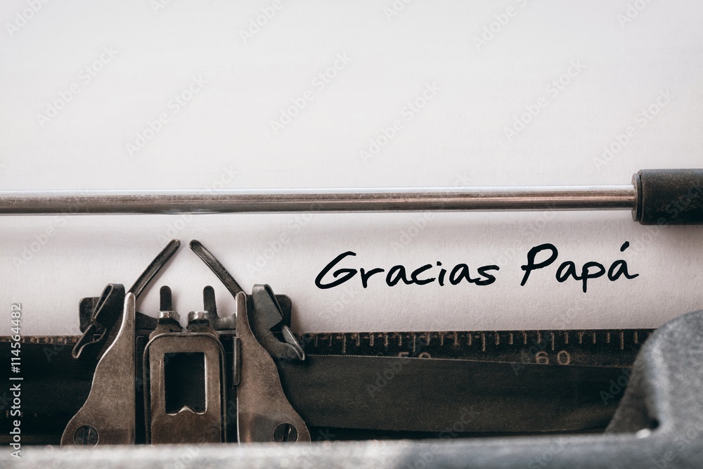 gracias papa一词的合成图像