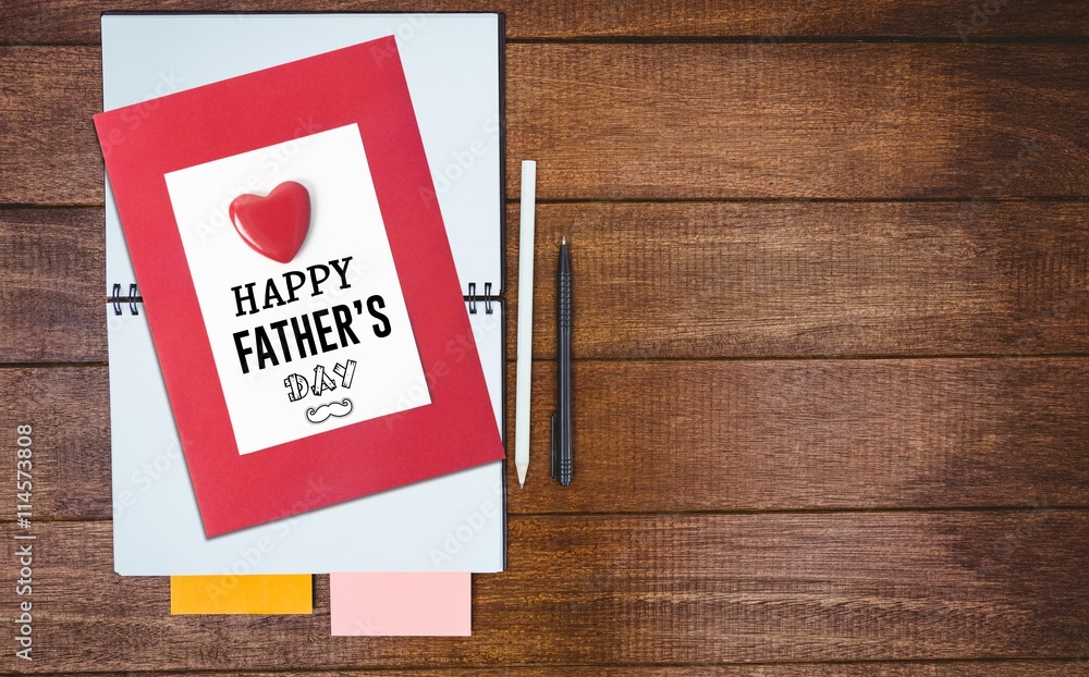 Composite image of fathers day greeting