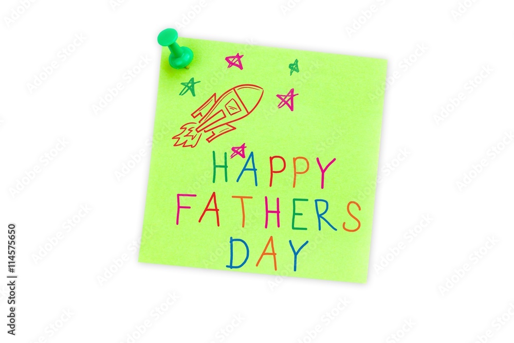 Composite image of word happy fathers day on white background