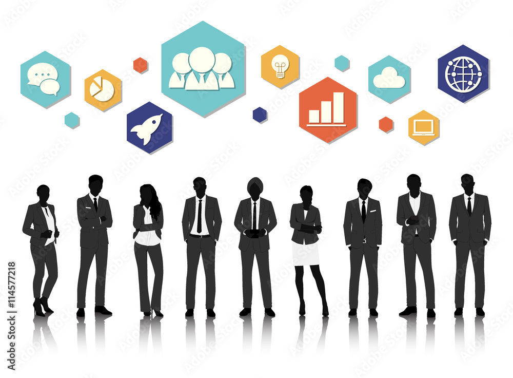 Vector UI Illustration Business People Concept