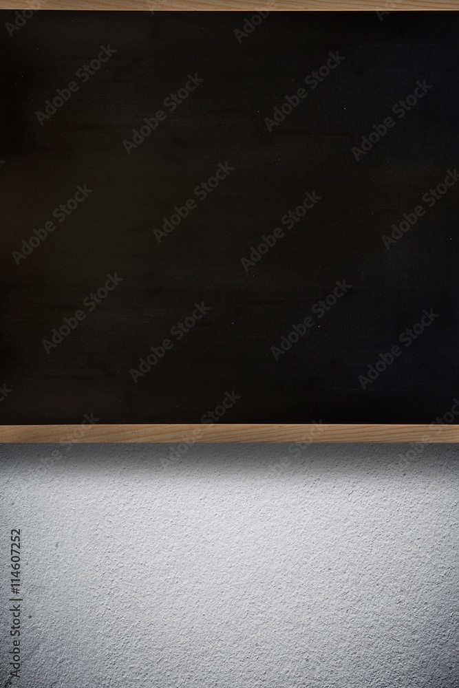 Chalkboard in classroom