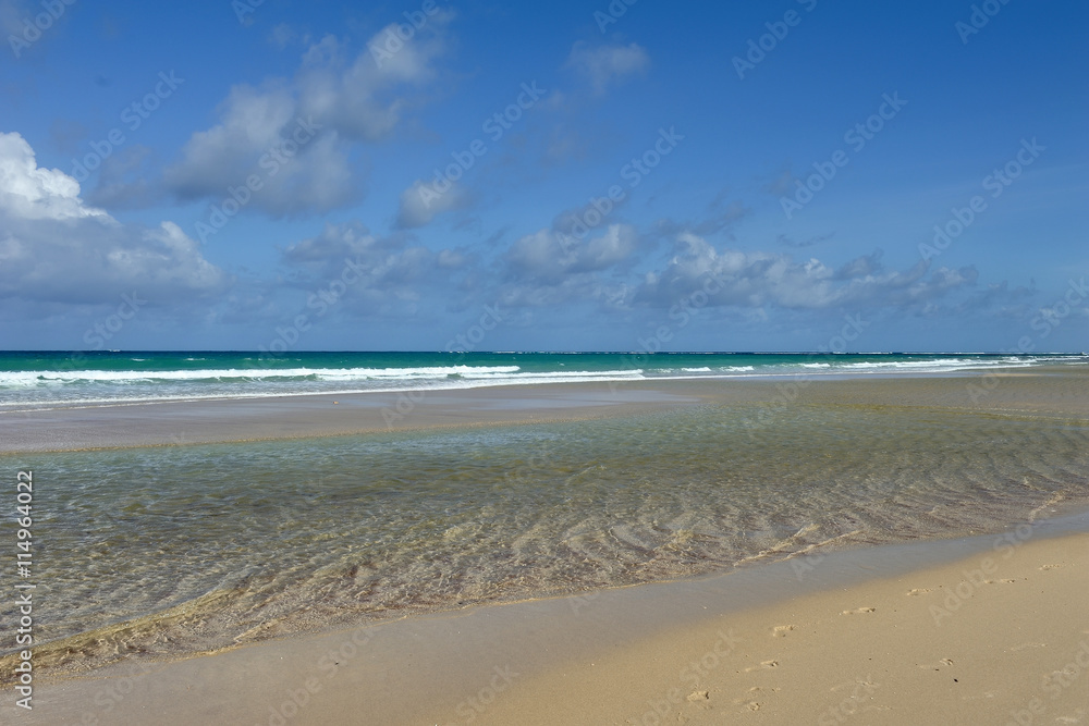 夏日海滩与海洋