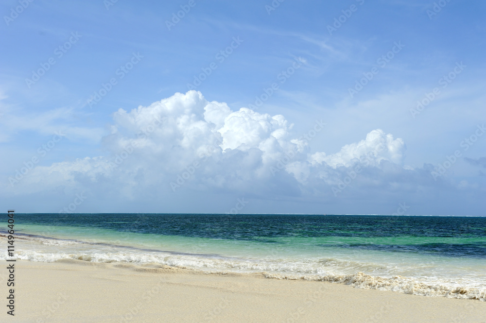 夏日海滩与海洋