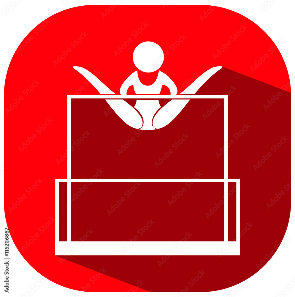 Icon for gymnastics on uneven bars